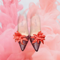 coral pinkswirl shoes